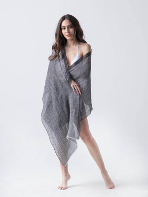 NEW YORK-Linen Scarf/cover up