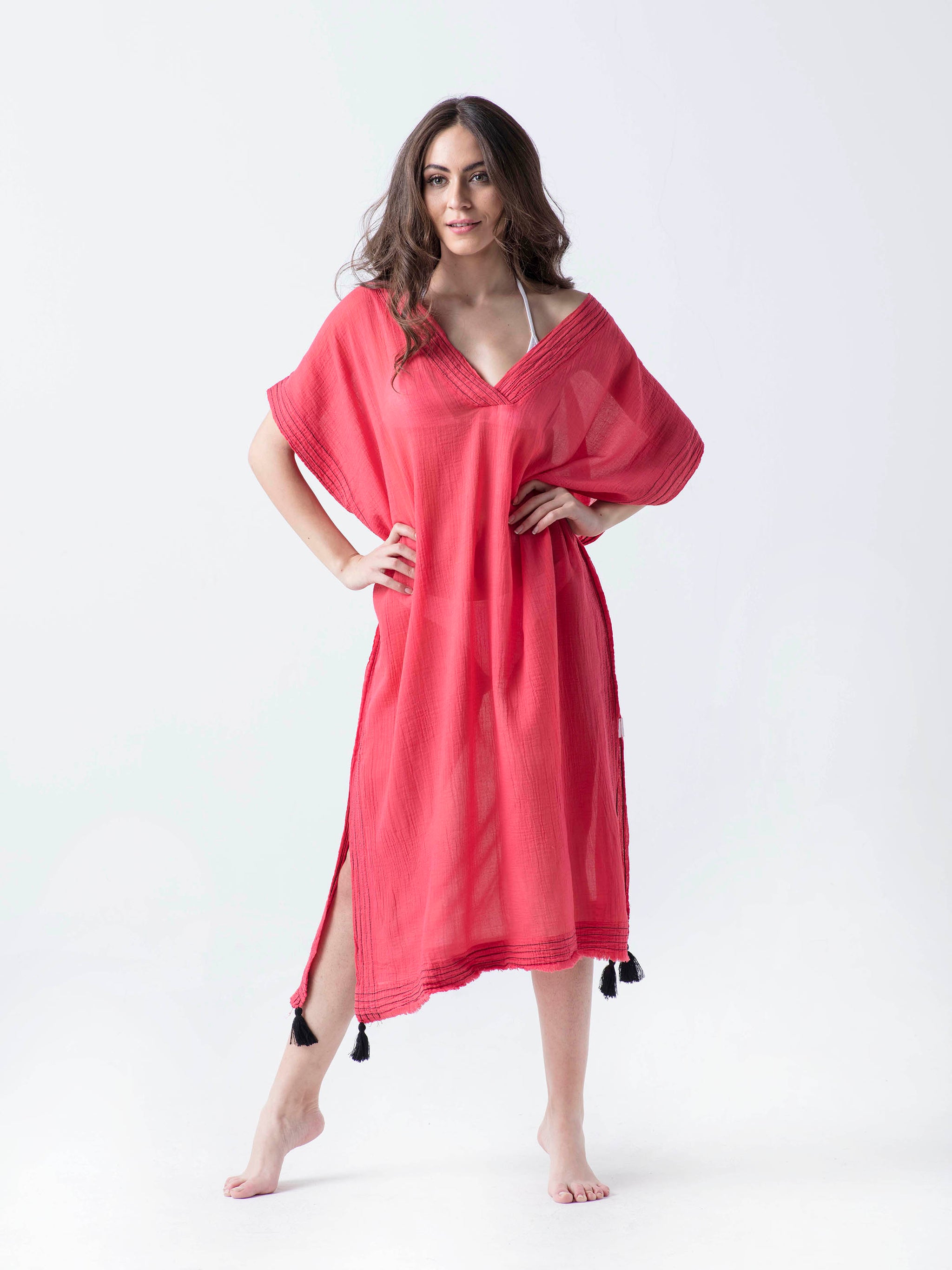 TULUM- Cotton Boho-Caftan - AYLIN COLERI -Luxury Cotton