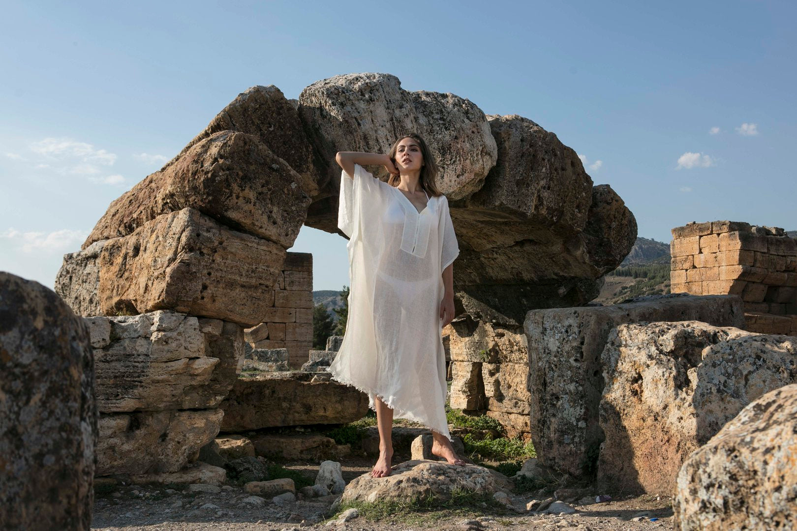 MIAMI- Luxury Linen Caftan