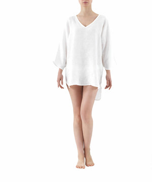 BARBUDA- Linen Elegant short dress